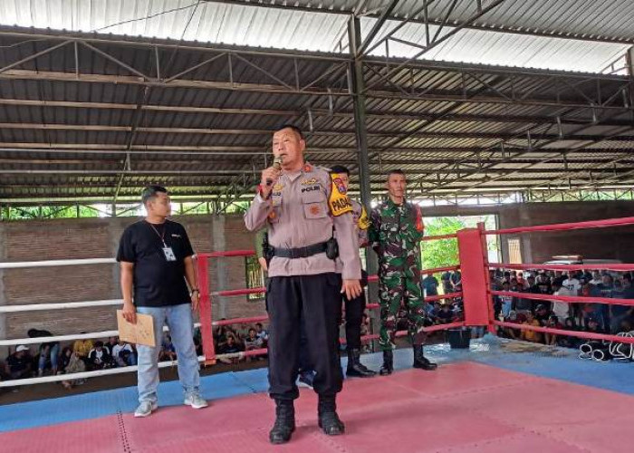 Dukung Atlet Lokal, Polisi Kediri Pengamanan Sparing Tinju di Wates