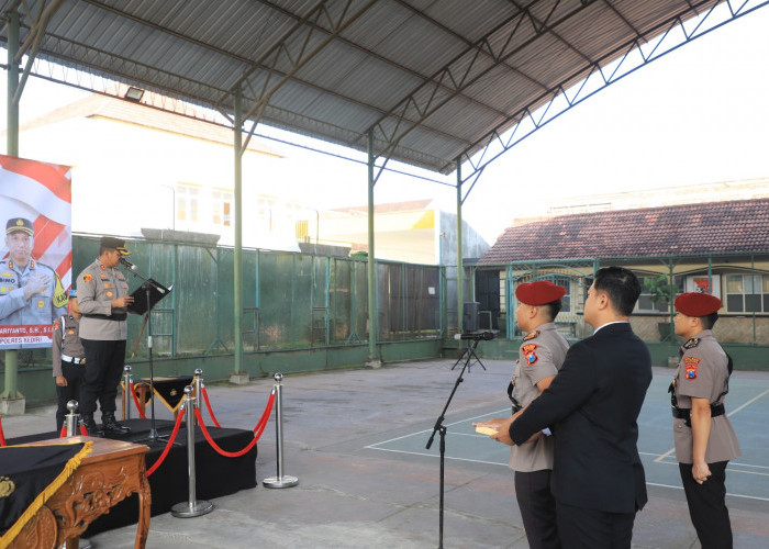 Gelar Sertijab Kasat Reskrim, Kapolres Kediri Tekankan Kinerja Humanis dan Responsif