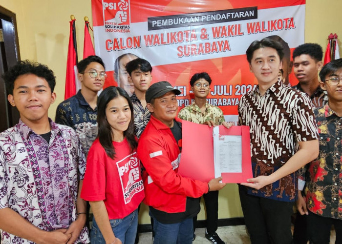 Bro Richard Kembalikan Formulir, Plt Ketua PSI Surabaya Salut Anak Muda Peduli Surabaya