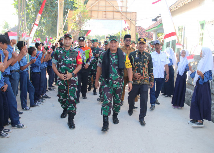 Tim Wasev Mabes TNI AD Tinjau Kegiatan TMMD 121 di Kepulauan Kangean 