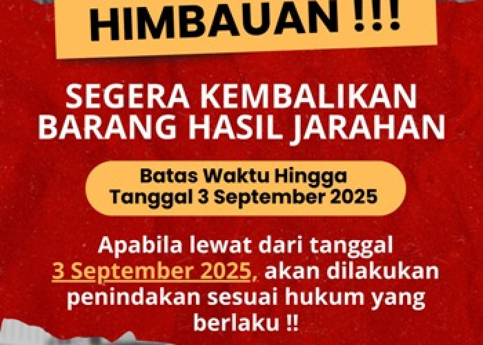 Kapolres Kediri Kota: Besok Batas Waktu Pengembalian Barang Hasil Jarahan, Setelahnya Ditindak Tega