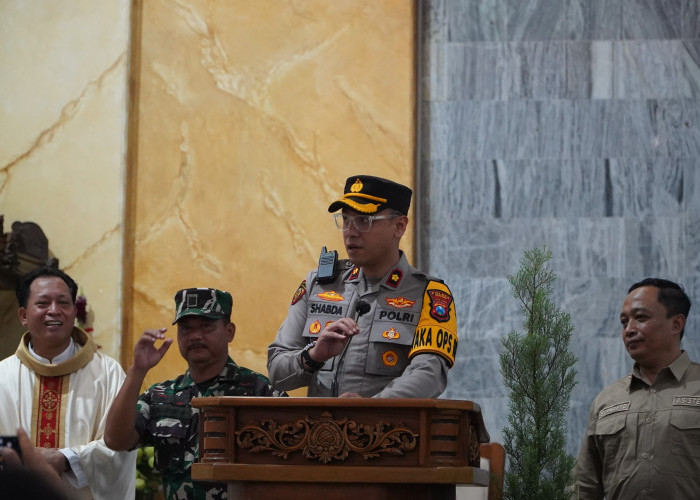Jamin Keamanan Ibadah Natal, Polres Gresik Perketat Pengamanan Gereja Bersama Forkopimda