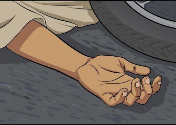 Pengendara Motor Tewas Terlindas Truk Trailer di Simo Pomahan