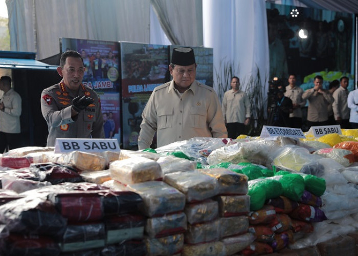 Prabowo Turun Langsung Musnahkan Barbuk Narkoba, Pengamat: Kepemimpinan Berani, Bandar Ketar-Ketir