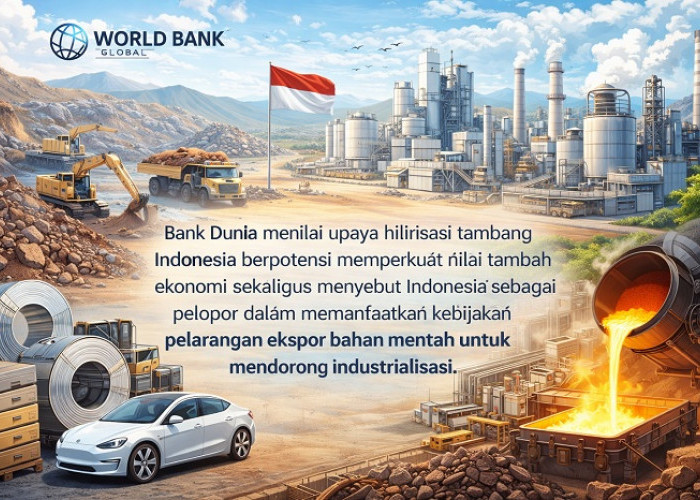 Bank Dunia Nilai Hilirisasi Tambang Ampuh Berikan Nilai Tambah bagi Ekonomi Indonesia