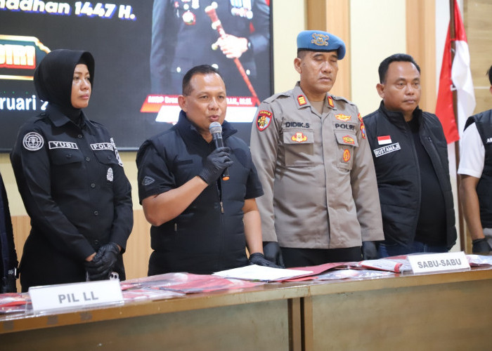 Jelang Ramadan, Polres Kediri Ungkap 22 Kasus Narkoba, 26 Tersangka Diamankan