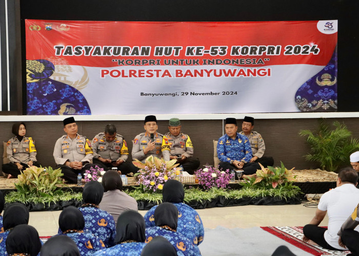 Polresta Banyuwangi Peringati HUT Ke-53 KORPRI Tahun 2024