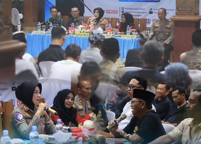 Matur Kapolres Bojonegoro, AKBP Yenni Serap Aspirasi Warga Desa Sukorejo