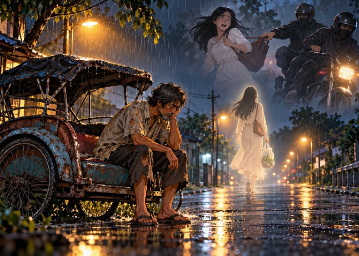 Becak Tua dan Cinta yang Tak Kembali (2): Jiwa yang Tertinggal di Malam Kelam