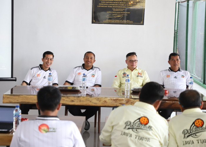 Kapolres Kediri Buka Penataran Pelatih Tingkat Dasar Cabor Pickleball IPF Jawa Timur