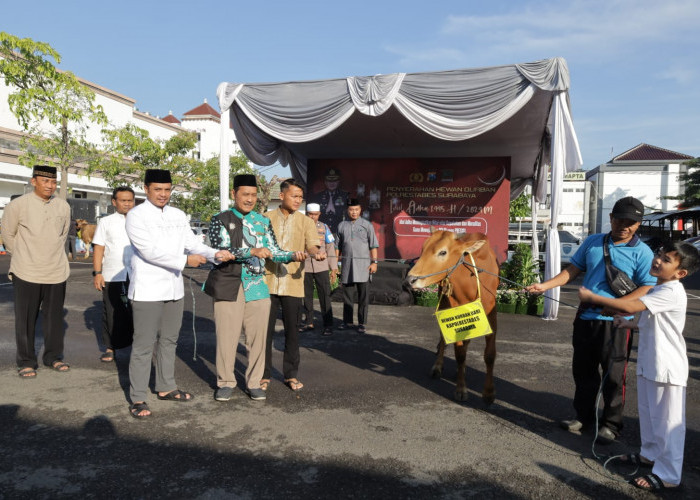 Hari Raya Idul Adha 1445 H, Polrestabes Surabaya Salurkan 143 Hewan Kurban