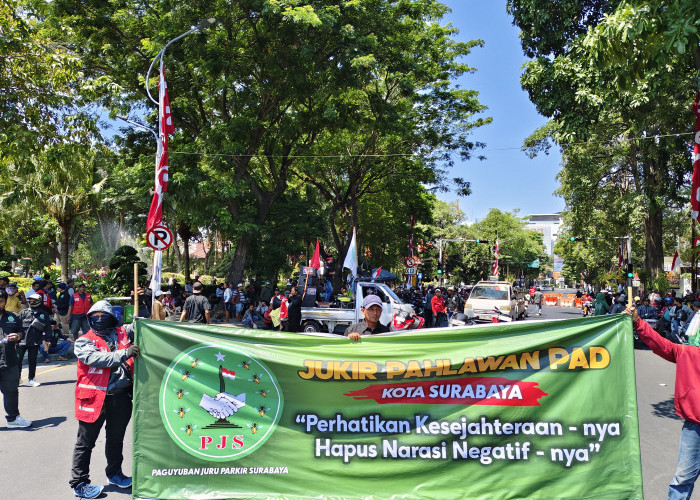 Ribuan Jukir Blokade Jalan Wali Kota Mustajab, Lalu Lintas Dialihkan