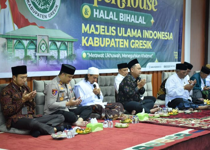 Kapolres Gresik Hadiri Halalbihalal MUI Perkuat Kolaborasi dengan Ulama