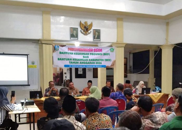 Pemdes Wonoplintahan Gelar Musdes Bahas Bantuan Keuangan Tahun 2026