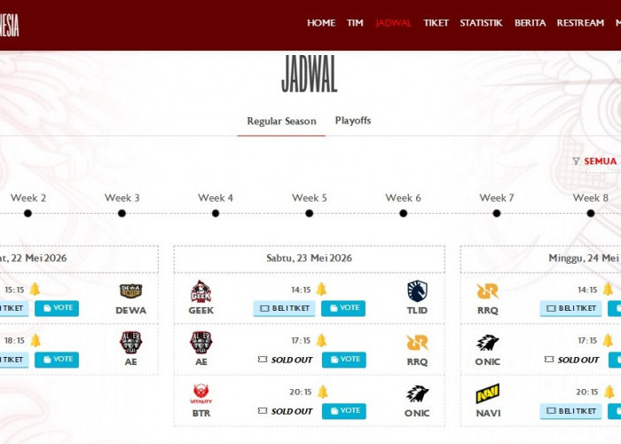 Jadwal Mobile Legends Professional League Indonesia Season 17 Week 9, Pekan Penentuan Nasib Menuju Playoffs