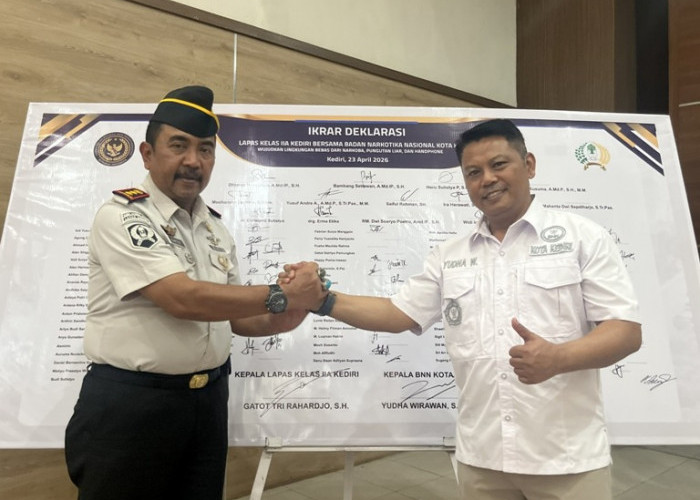 Lapas Kediri dan BNN Deklarasi Bersih Narkoba, Perkuat Pengawasan Internal