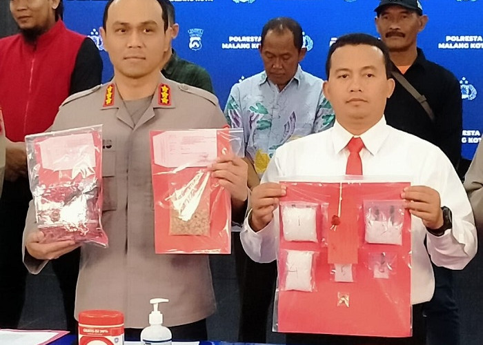 Dua Tersangka Narkoba di Malang Kota Ditangkap, Polisi Sita 1,3 Kg Sabu