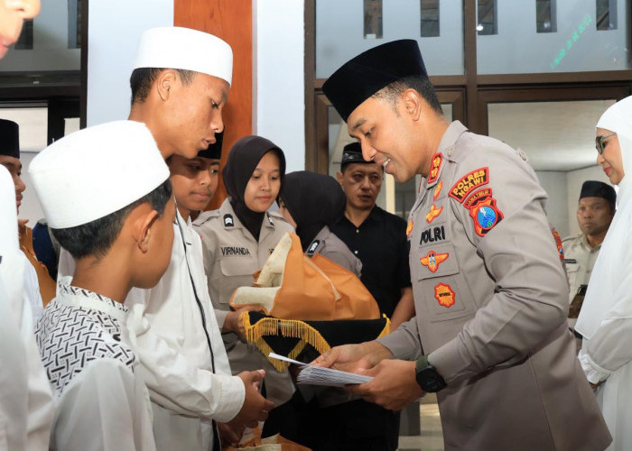 Polres Ngawi Peringati Maulid Nabi, Gelar Doa Bersama dan Santuni Anak Yatim