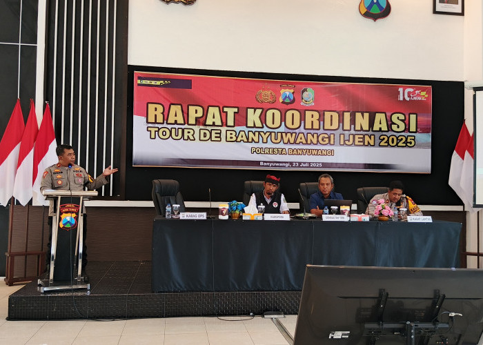Polresta Banyuwangi Mantapkan Pengamanan Tour de Banyuwangi Ijen 2025