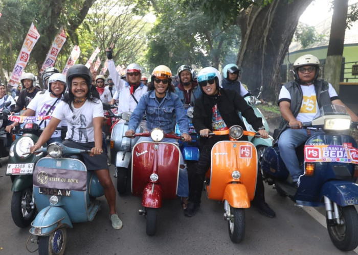 Jelang Konser HS Slank di Rampal, Kaka Riding Keliling Kota Malang