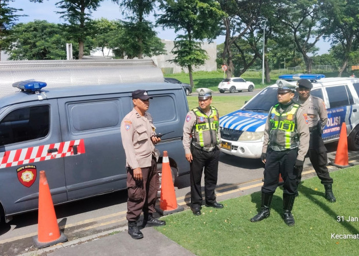 Jaga Kondusivitas Objek Vital, Polsek Lakarsantri Gelar Patroli Presisi di Kawasan Konjen AS