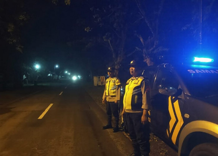 Patroli Blue Light di Pangkur Wujudkan Situasi Ngawi Aman Kondusif