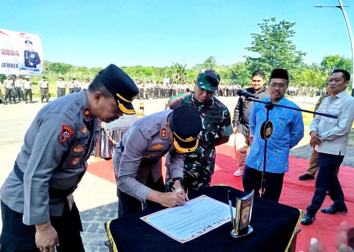 Polres Jember Gelar Apel Pasukan Operasi Mantap Praja Semeru 2024