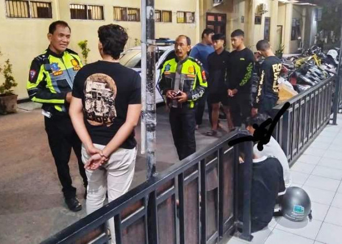 Patroli Satlantas dan Resmob Polres Nganjuk Sergap Remaja Pelaku Perampasan Motor