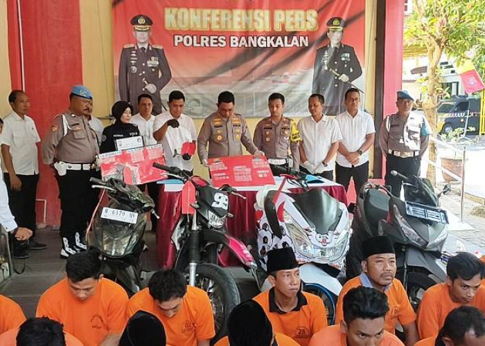 Kapolres Bangkalan Rilis Ungkap Kasus 3C, Narkoba dan Hasil Operasi Patuh Semeru 2024