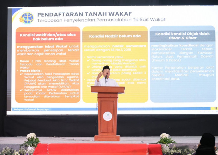 Konferensi Internasional Pesantren, Menteri Nusron Ajak Sertipikatkan Tanah Wakaf untuk Lindungi Aset Umat