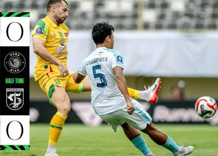 PSBS Biak vs Persebaya, 'Hujan' Kartu Merah di Stadion Maguwoharjo