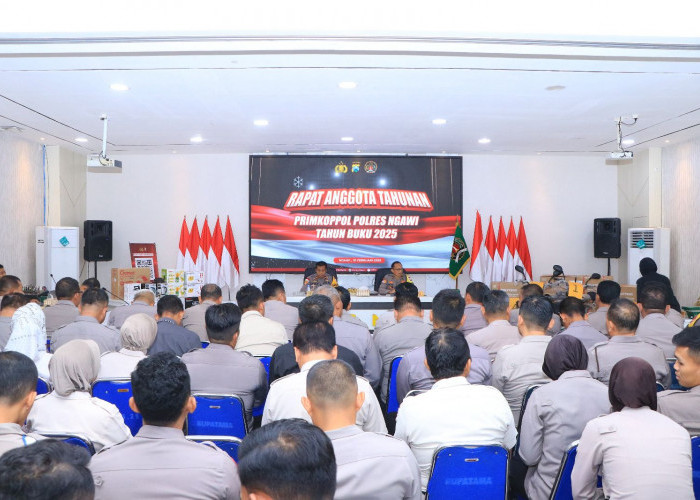 Primkoppol Polres Ngawi Gelar RAT, Kapolres Tekankan Profesionalisme dan Transparansi 