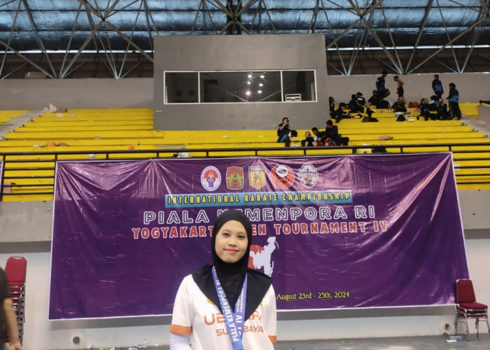 Tekuni Karate, Mahasiswi Ubhara Surabaya Afani Raih Prestasi