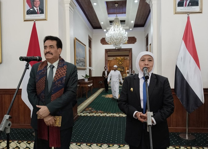 Perkuat Hubungan Jawa Timur dan Hadramaut, Dubes Yaman Temui Khofifah di Grahadi 