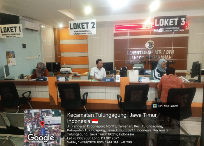Hari Sabtu Tetap Bisa Urus Sertifikat Tanah, Kantah ATR/BPN Tulungagung Buka Layanan Pelataran