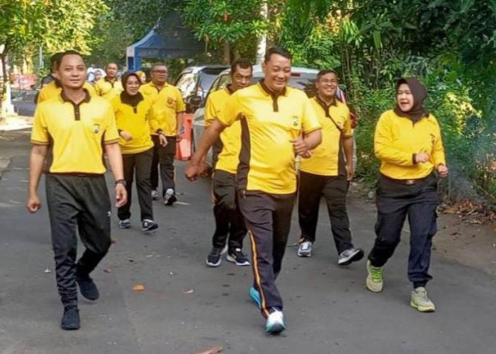 Polsek Rungkut Gelar Olahraga Rutin Jumat Pagi