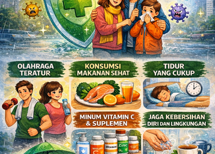 Curah Hujan Masih Tinggi hingga Februari 2026, Yuk Simak Cara Menjaga Imun Tubuh agar Kesehatan Tetap Terjaga!