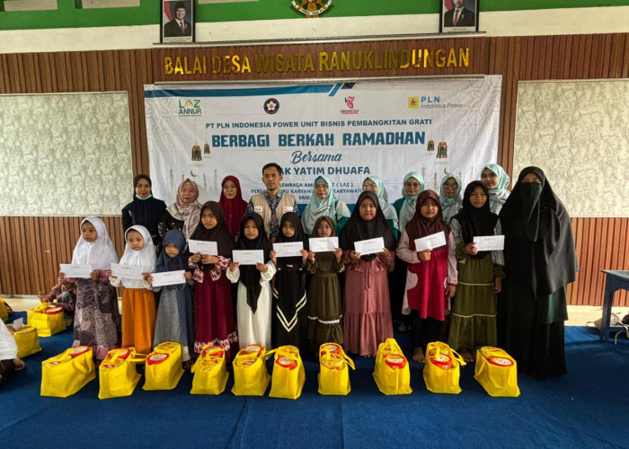 LAZ Annur Ajak PIKK UBP Grati Berbagi Berkah Ramadan Bersama 115 Anak Yatim dan Dhuafa di Desa Ranuklindungan