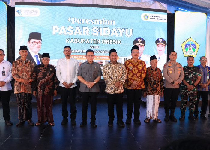 Pasar Rakyat Sidayu Diresmikan Mendag, Kapolres Gresik Pastikan Aman dan Kondusif