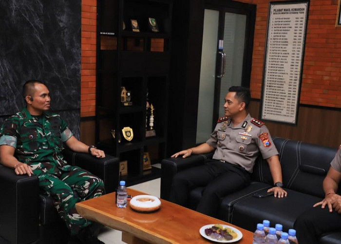 TNI-Polri Kompak, Kapolres Kediri Kota Perkuat Sinergi dengan Yonif 521/DY