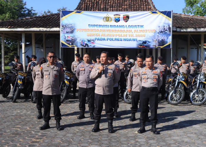 Pastikan Kesiapan Operasional, Polres Ngawi Terima Tim Supervisi Biro Logistik Polda Jatim 