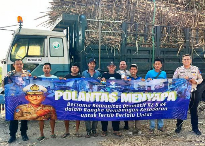 Polantas Menyapa, Polres Kediri Sasar Sopir Angkutan dan Petani Tebu dengan Edukasi Humanis