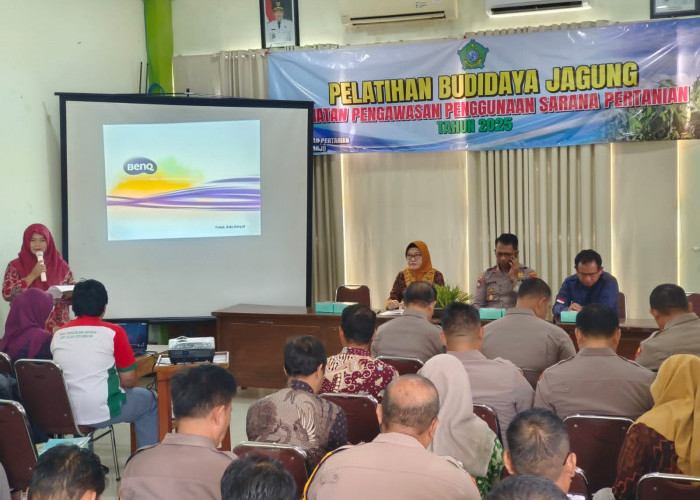 Polresta Sidoarjo Dapat Pembekalan Budi Daya Jagung dan Penggunaan Sarana Pertanian