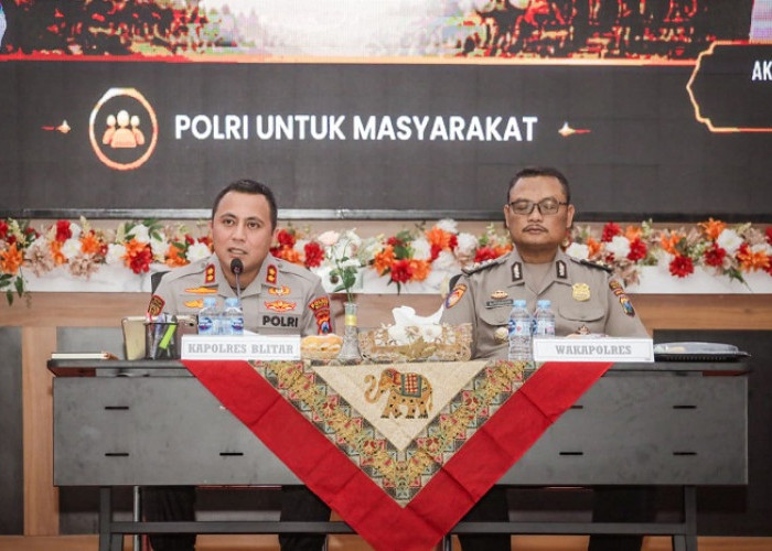 Kapolres Blitar Minta Kapolsek dan Bhabinkamtibmas Jadi Polisi yang Baik