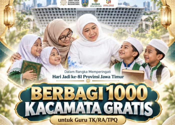 Khofifah Gandeng BAZNAS Jatim, Bagikan 1.000 Kacamata Gratis untuk Guru TK hingga TPQ