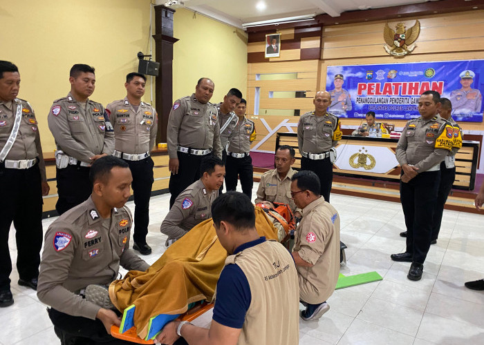 Satlantas Polres Lamongan Gelar Pelatihan PPGD, Beri Kemampuan Pertolongan Pertama Korban Laka