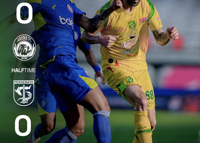 Babak Pertama Derbi Jatim Arema FC Lawan Persebaya Surabaya Tanpa Gol