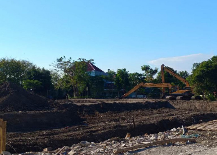 Lahan Bekas 22 Bangunan Liar di Ketintang Permai Surabaya Disulap Jadi Bozem Pengendali Banjir