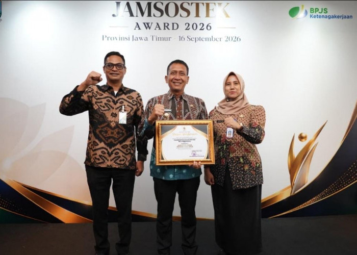 Bojonegoro Raih Peringkat Ke-2 Jamsostek Award 2026 Tingkat Provinsi Jawa Timur