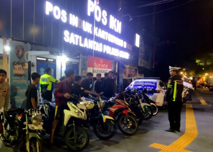 Polres Ngawi Tingkatkan Patroli, Tindak Balap Liar dan Knalpot Brong 